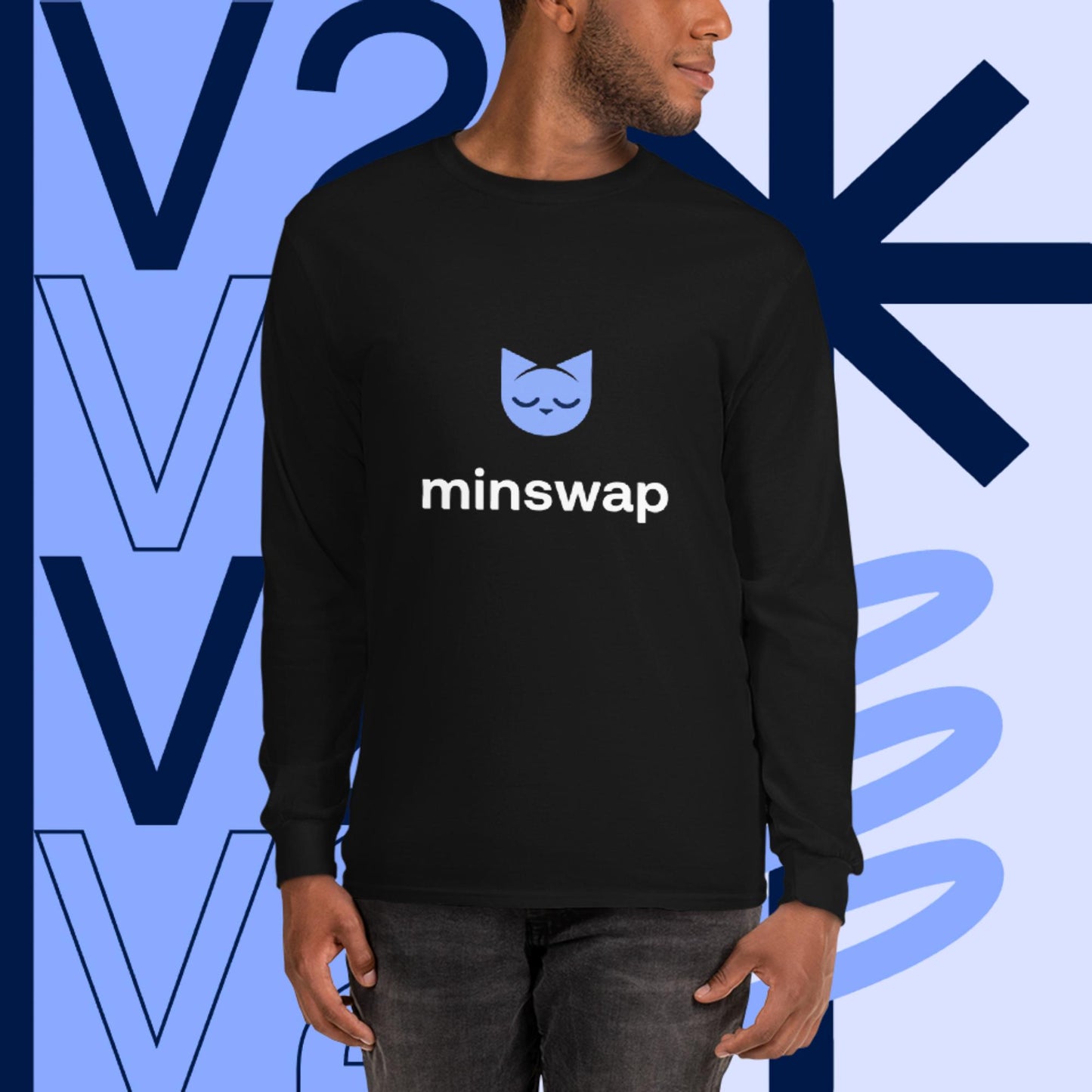 Minswap V2 Logo Men’s Long Sleeve Shirt