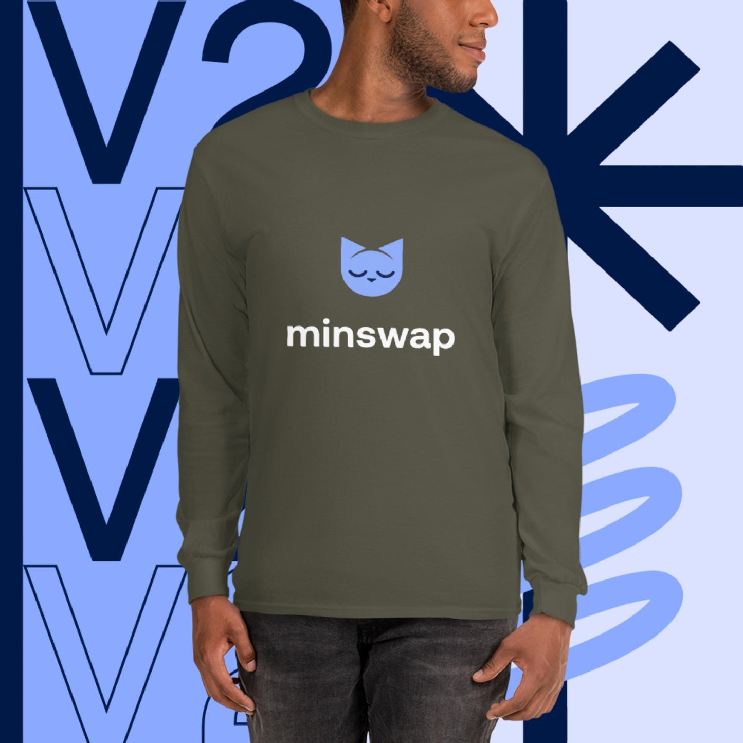 Minswap V2 Logo Men’s Long Sleeve Shirt