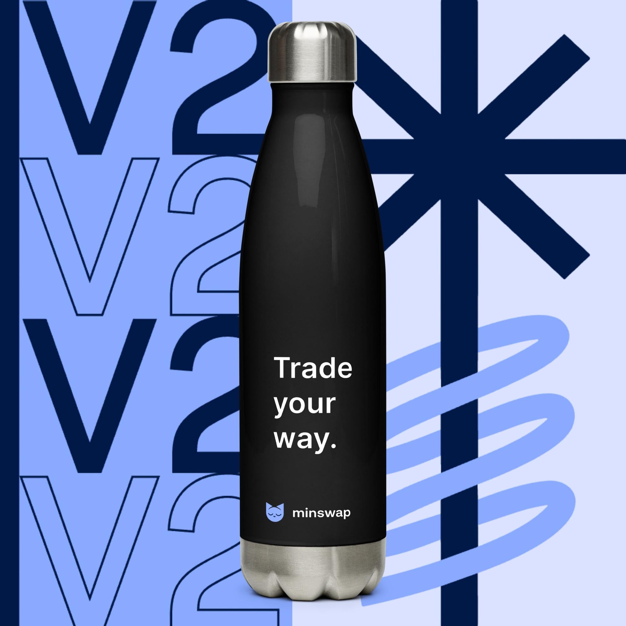 Minswap V2 Stainless steel water bottle